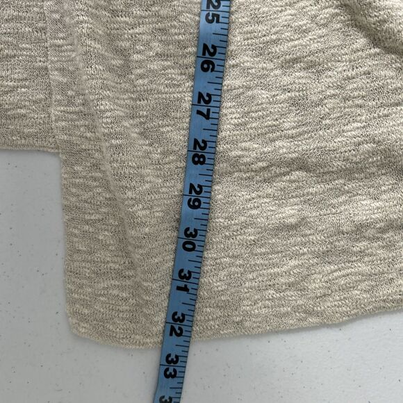 Catherines Cardigan Womens 2X Beige Open Langenlook Minimalist Sweater - Picture 8 of 8